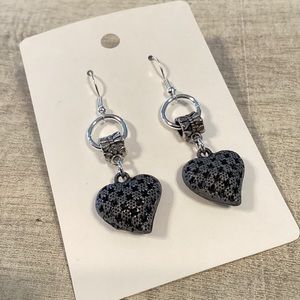 Puffy Heart Drop Earrings